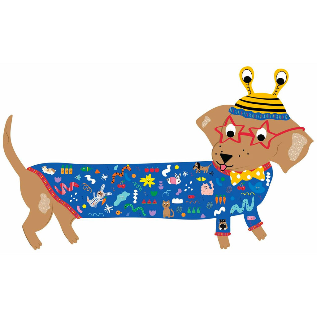 Floss & Rock Sausage Dog 20 Piece Jigsaw Puzzle The White Room Gallery