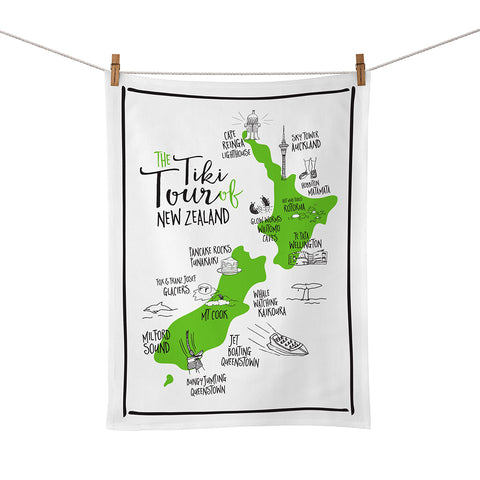Tea Towel Tiki Tour of New Zealand