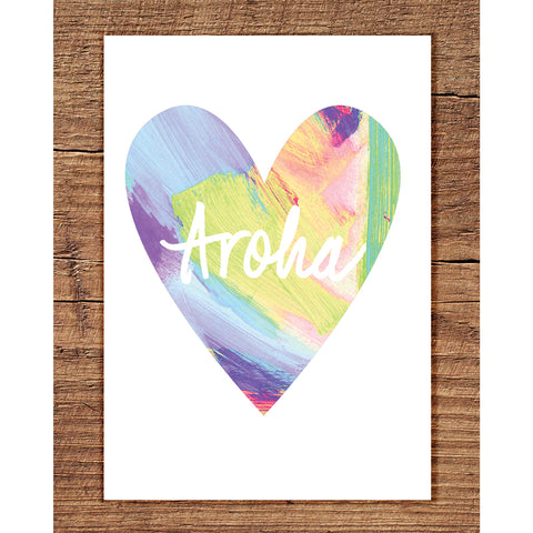 Aroha in Heart - Greeting Card