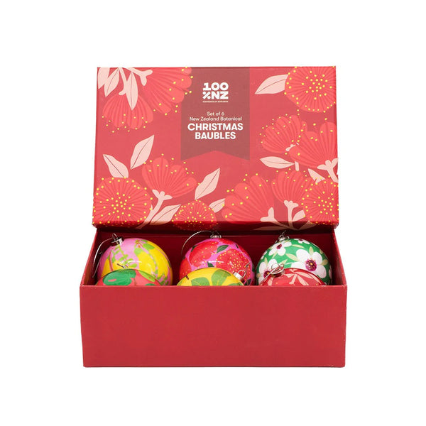 NZ Botanicals Christmas Baubles - Box of 6