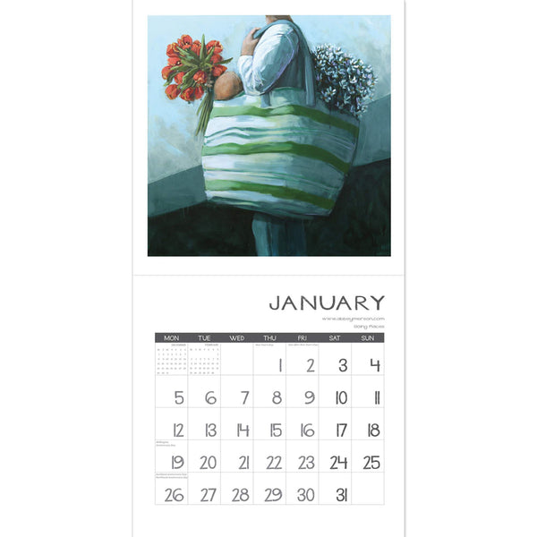 Abbey Merson Wall Calendar 2026