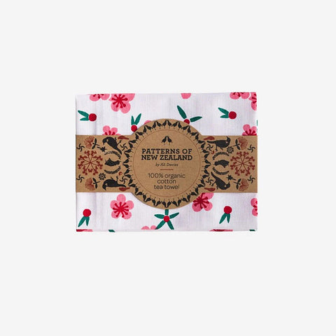 Patterns of New Zealand Tea Towel, Manuka