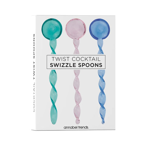 Twist Cocktail Swizzle Spoons