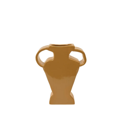 Etta Double-Handled Vase, Cinnamon Sand