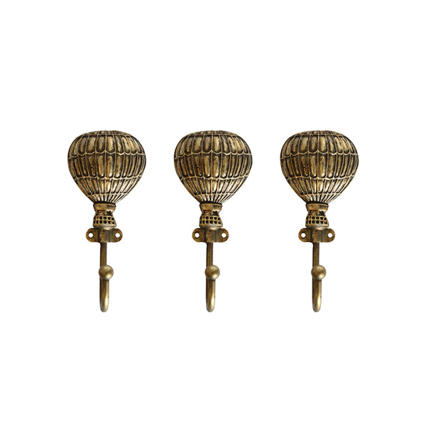 Hot Air Balloon Hook in Brass Finish