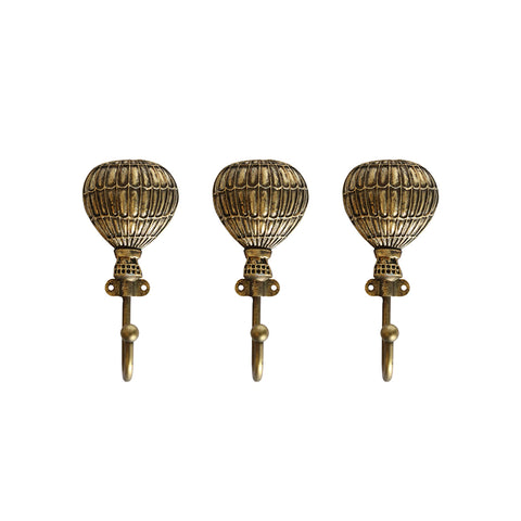 Hot Air Balloon Hook in Brass Finish