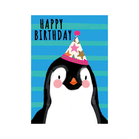 Happy Birthday Penguin - Greeting Card
