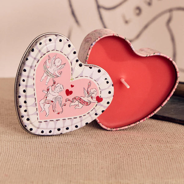 Wild Flowers Wild Women Heart Shaped Tin Candle