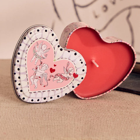 Wild Flowers Wild Women Heart Shaped Tin Candle