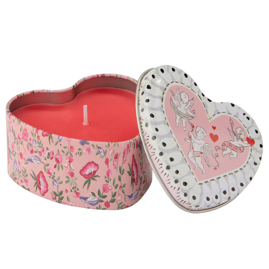 Wild Flowers Wild Women Heart Shaped Tin Candle