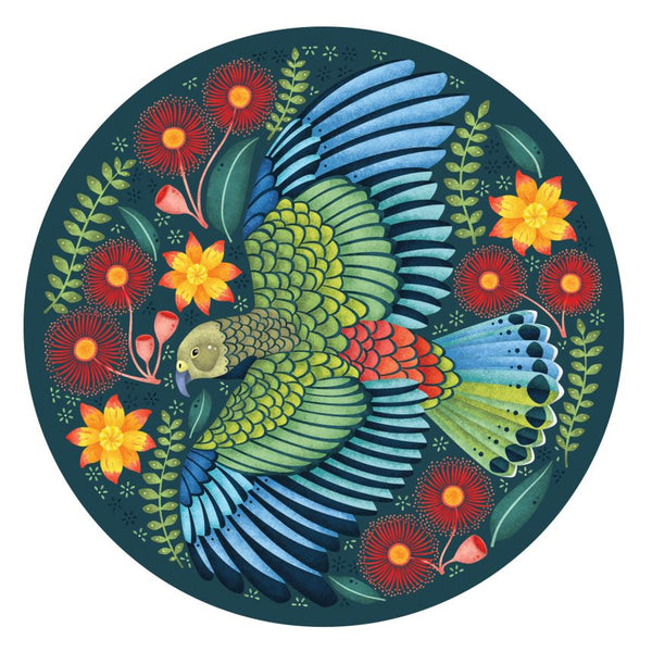 Cheeky Kea Round 1000 Piece Jigsaw Puzzle