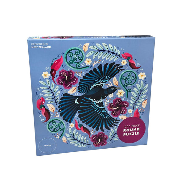 Tuneful Tui Round 1000 Piece Jigsaw Puzzle