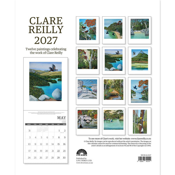 Clare Reilly New Zealand Calendar 2027
