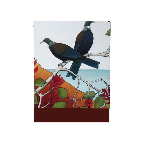 Tui in the Flame Tree Notepad