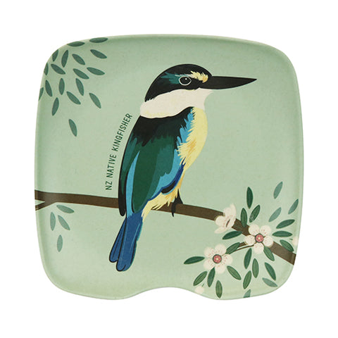 Native Kingfisher Bamboo Spoon Rest