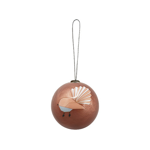 Geo Fantail Christmas Bauble