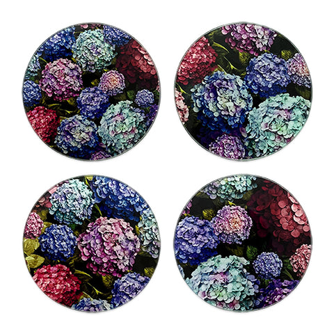 Hydrangea Bouquet Coaster Set