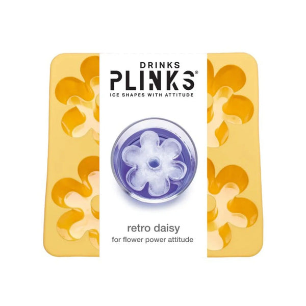 Ice Cube Tray - Shapes - Retro Daisy Yellow