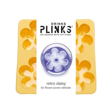 Ice Cube Tray - Shapes - Retro Daisy Yellow