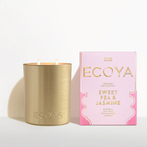 Holiday Collection Grand Goldie Sweet Pea & Jasmine Candle