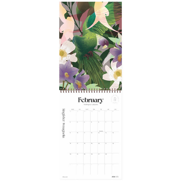 FLOX Ahi Monthly Wall Calendar 2026