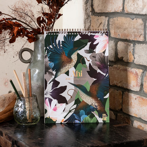 FLOX Ahi Monthly Wall Calendar 2026