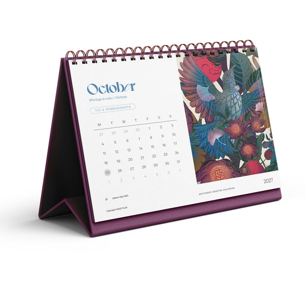 Antipodes Desktop Calendar 2027