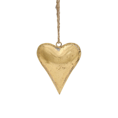 Antique Gold Hanging Heart