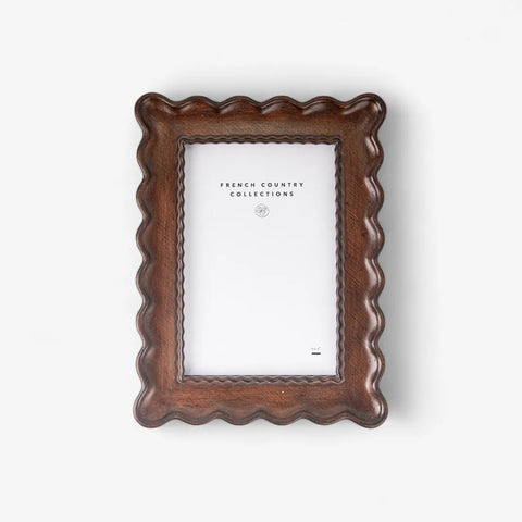 Chestnut Wavy Photo Frame 4x6"