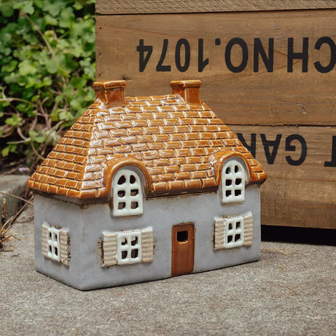 Cotswolds Cottage Tea Light Cottage - Blue