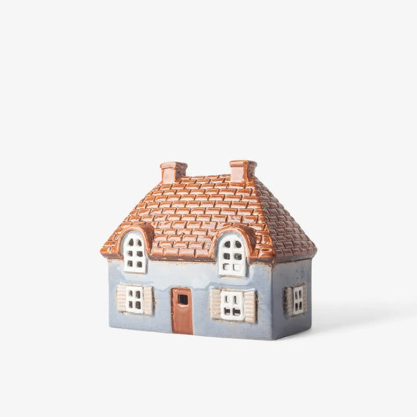 Cotswolds Cottage Tea Light Cottage - Blue