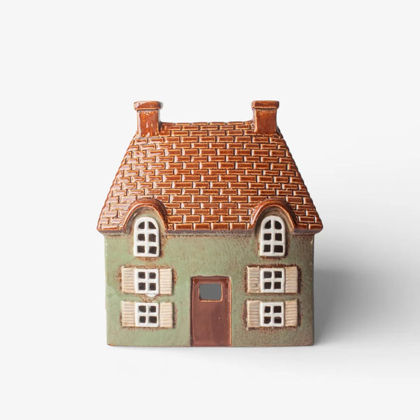 Cotswold Tea Light Cottage - Seagreen