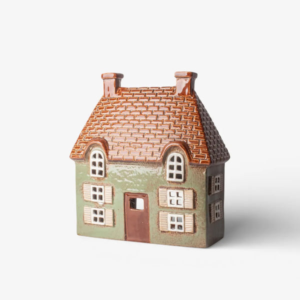 Cotswold Tea Light Cottage - Seagreen