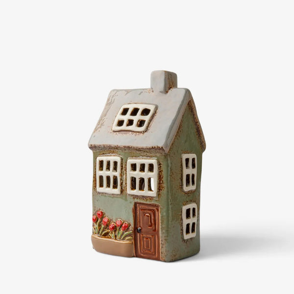 Devon Petite Tea Light Cottage, Sage