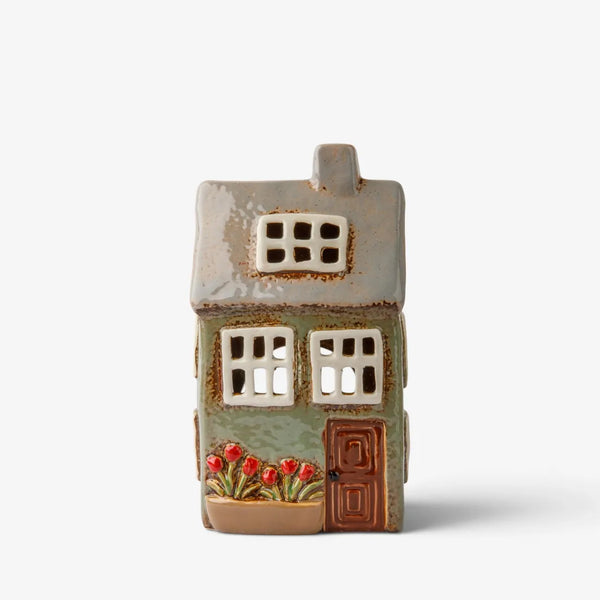 Devon Petite Tea Light Cottage, Sage