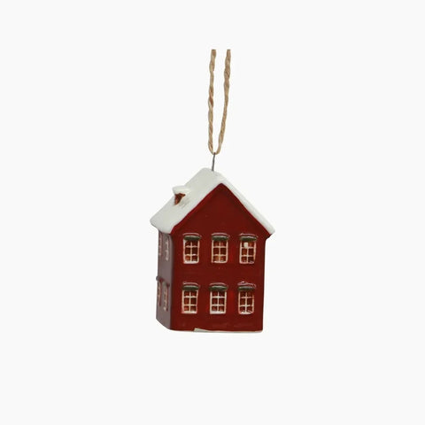 Mini Ceramic House Christmas Decoration