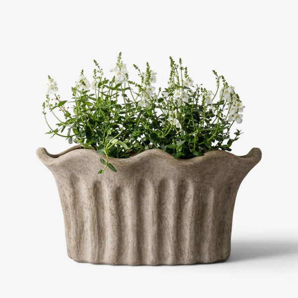Terra Fluted Oval Planter