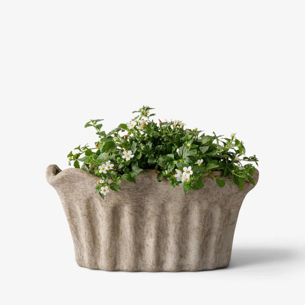 Terra Fluted Oval Planter