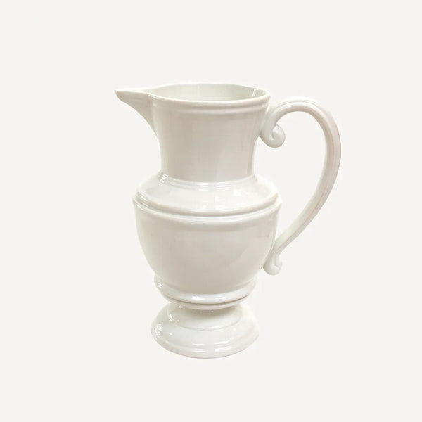 White Curved Jug