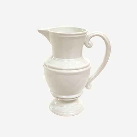 White Curved Jug