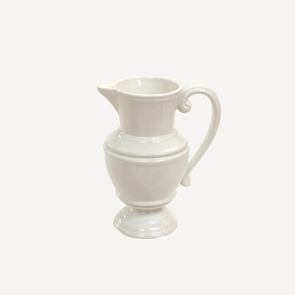 White Curved Jug
