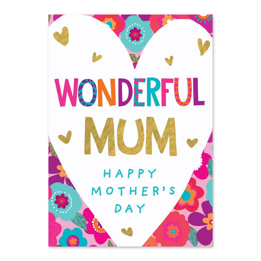 Wonderful Mum Happy Mother's Day - Greeting Card
