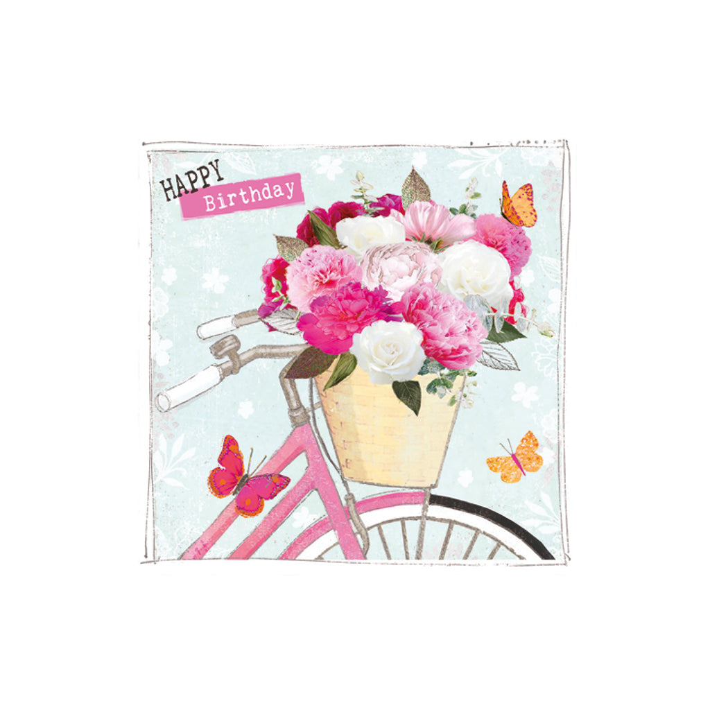 Happy Birthday Bike - Mini Gift Tag