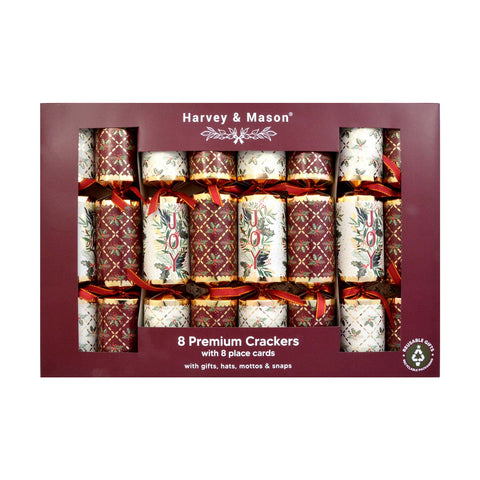 8 Premium Christmas Crackers