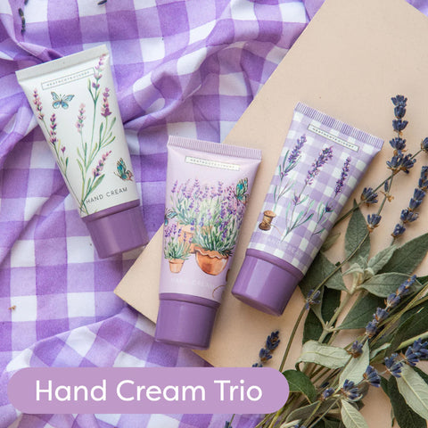 English Lavender Hand Cream Trio