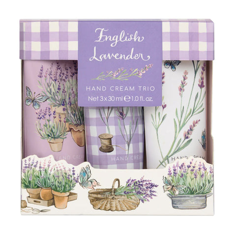 English Lavender Hand Cream Trio