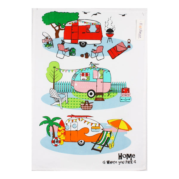 Retro Summer Tea Towel