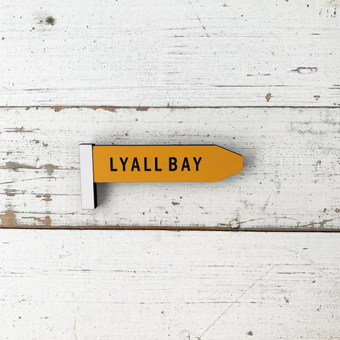 Give Me A Sign Lyall Bay Fridge Magnet