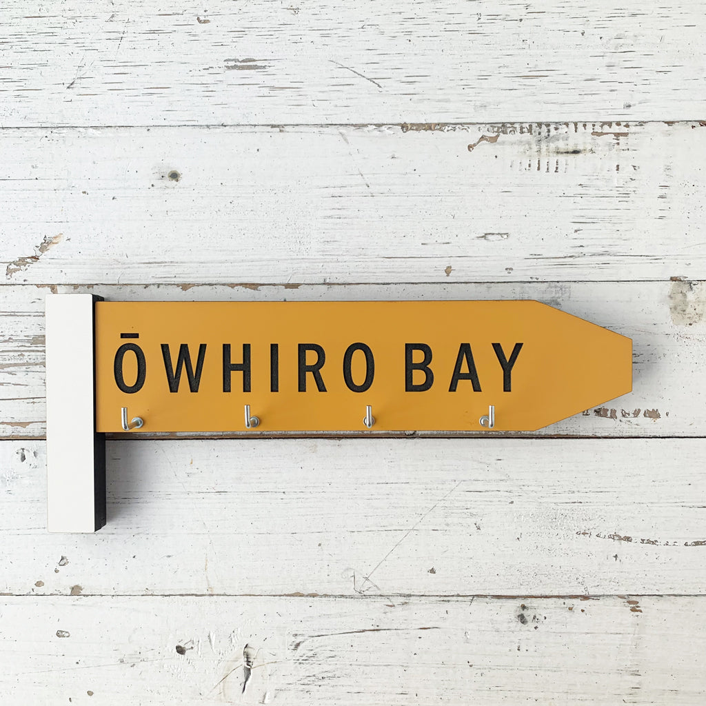 Give Me A Sign Ōwhiro Bay Key Holder