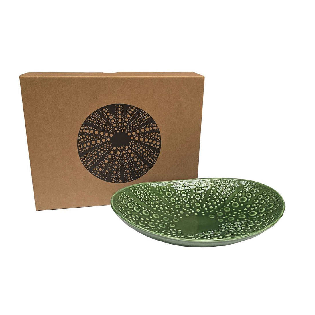 Ceramic Oval Kina Bowl - Large 24cm